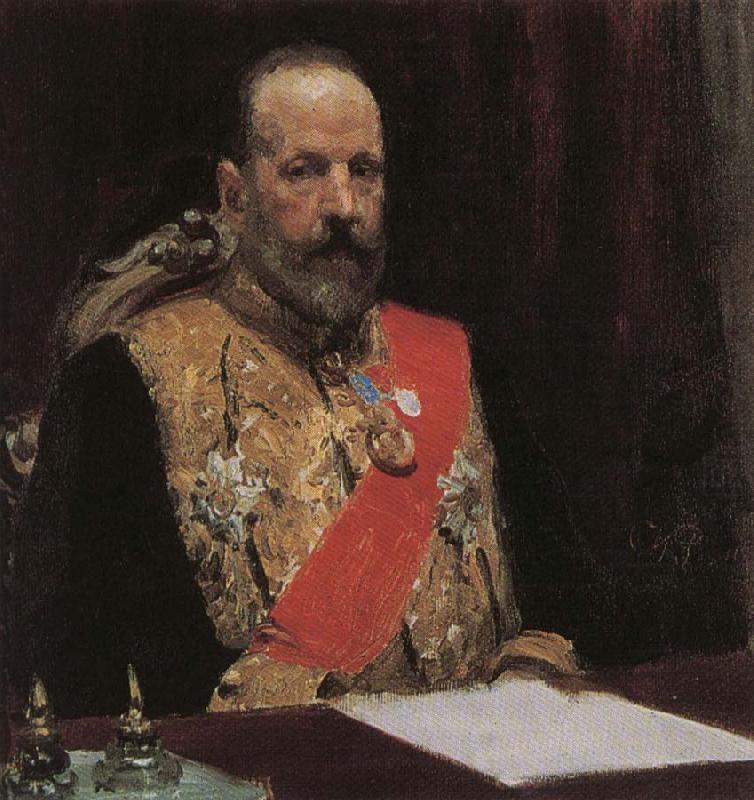 Portrait of Sergei witte, Ilya Repin
